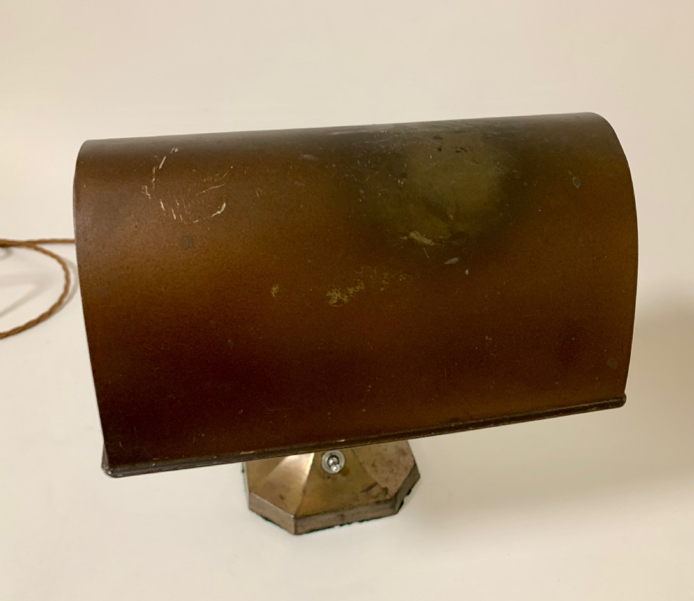 Antique Bankers Style Desk Lamp View VIII