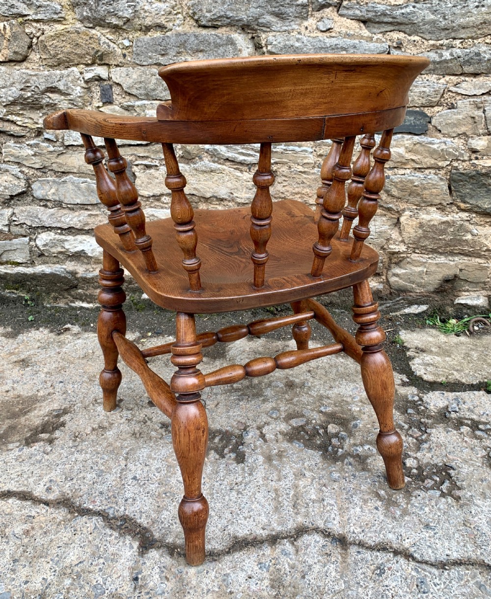 Antique Elm Captains Chair View II