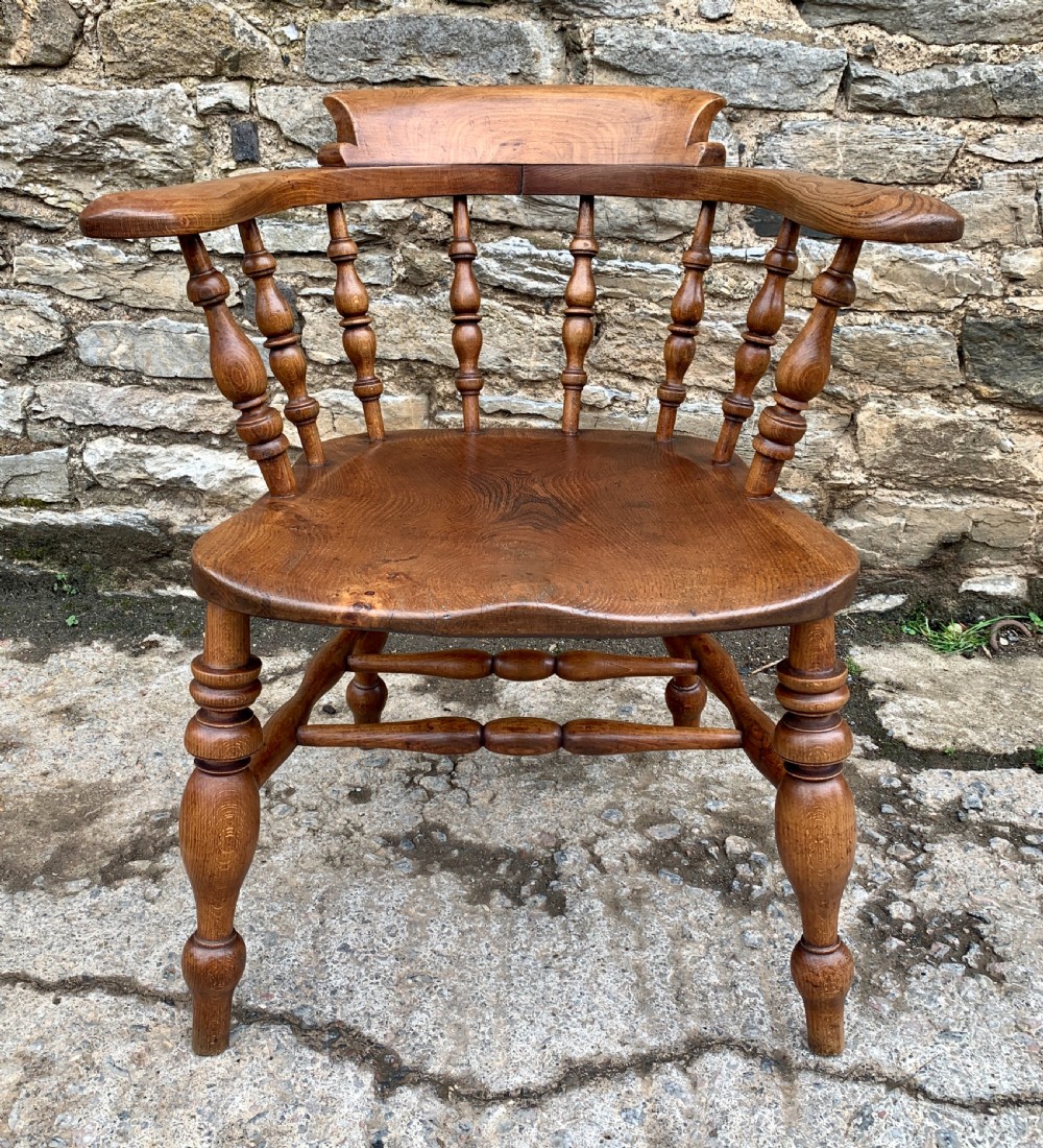 Antique Elm Captains Chair View VII