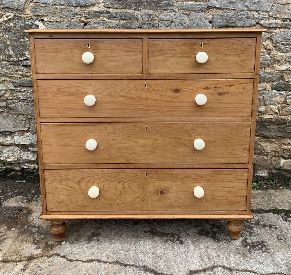 Victorian Pine Chest of Drawers View II