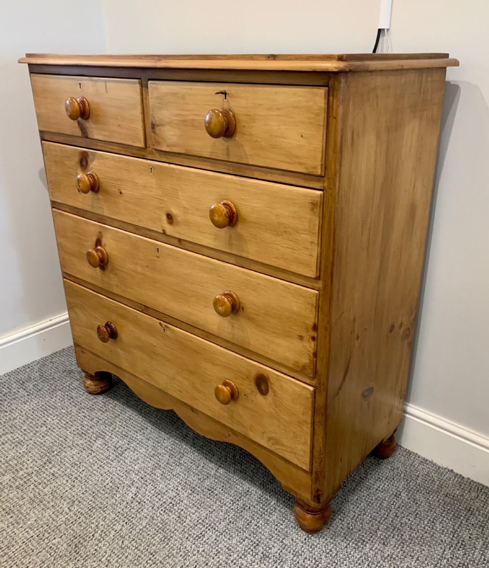 Victorian Pine Chest of Drawers View IV
