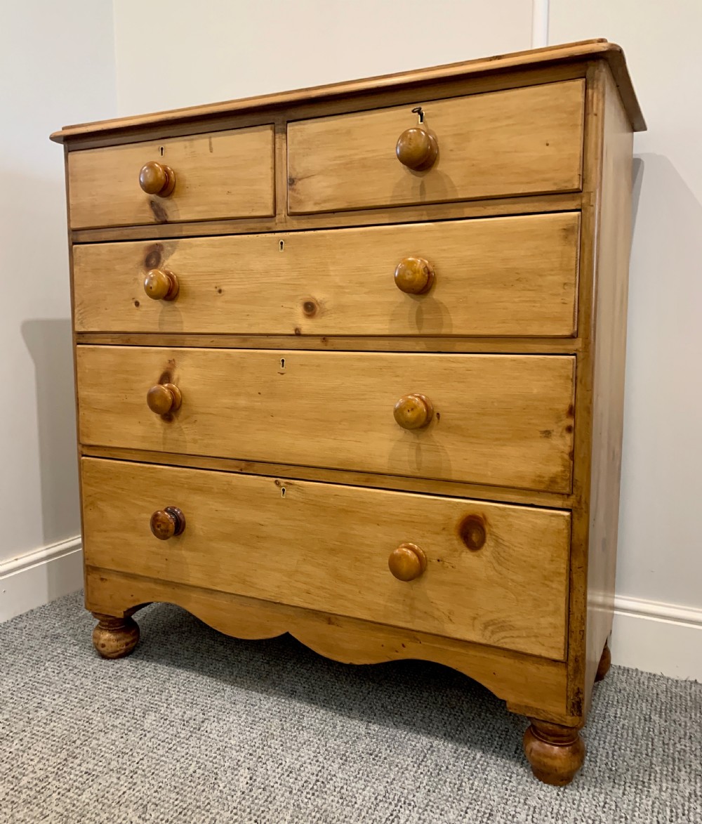 Victorian Pine Chest of Drawers View VII