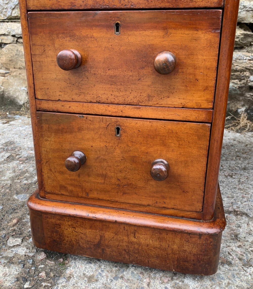 Victorian Mahogany Pedestal Writing Desk View XII