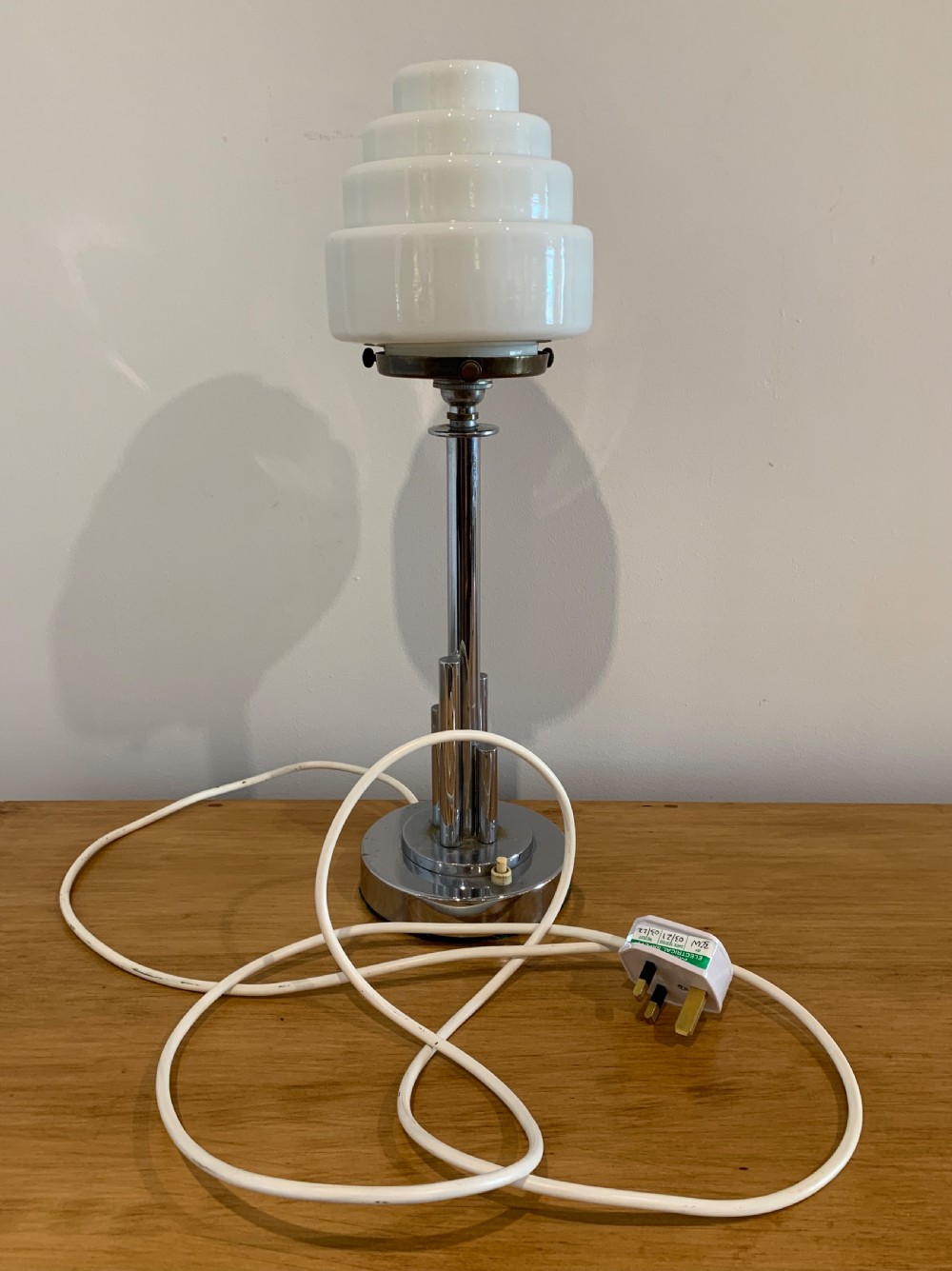 Art Deco Chrome Table Lamp View XII