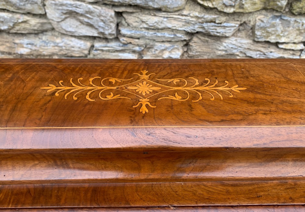 Victorian Burr Walnut Davenport View XIX