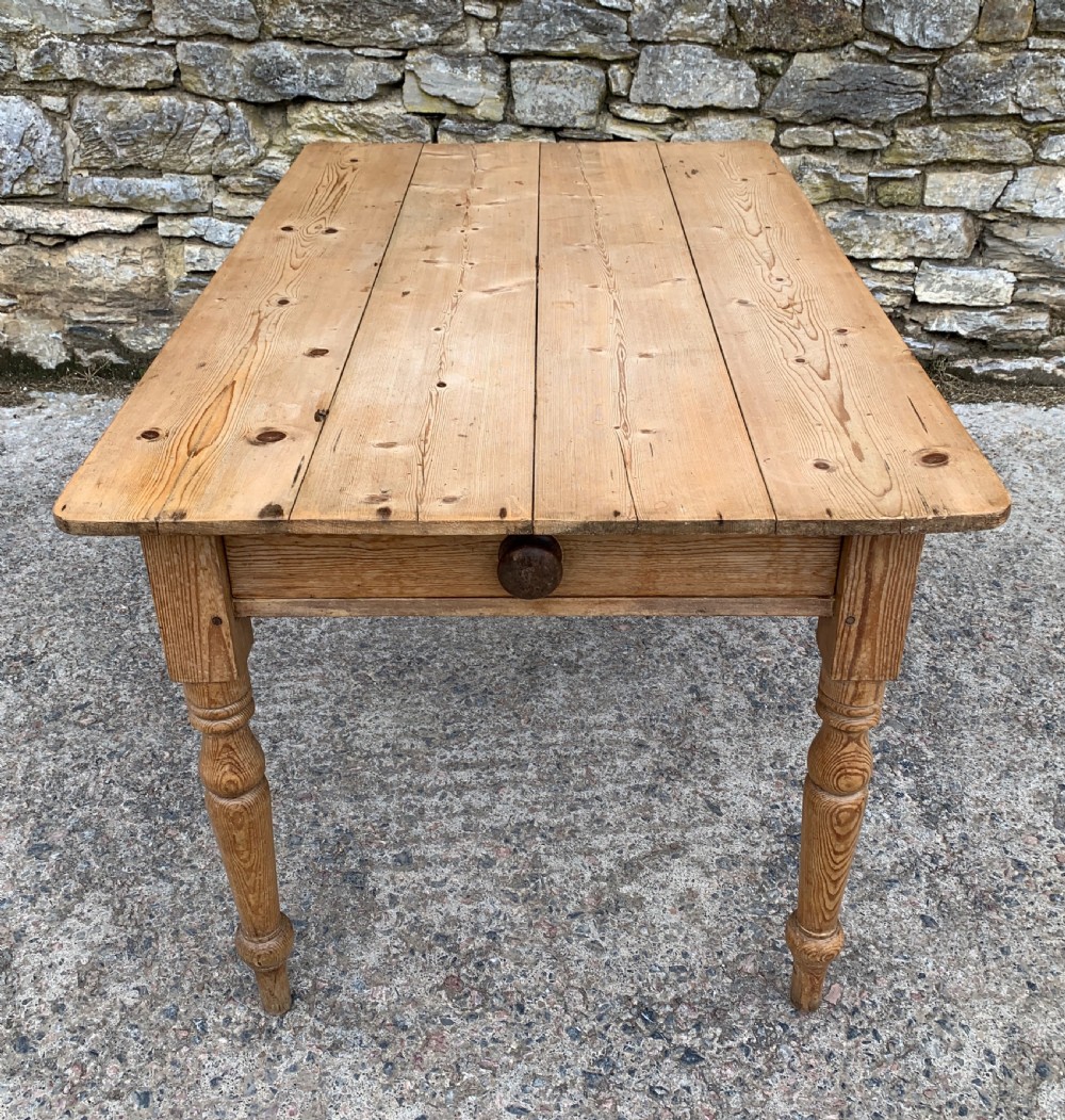 Victorian Pine Farmhouse Table