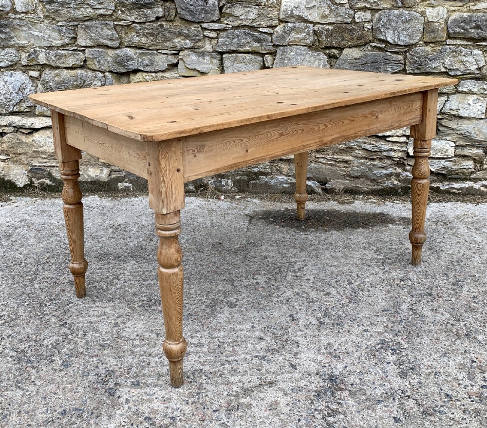 Victorian Pine Farmhouse Table View V