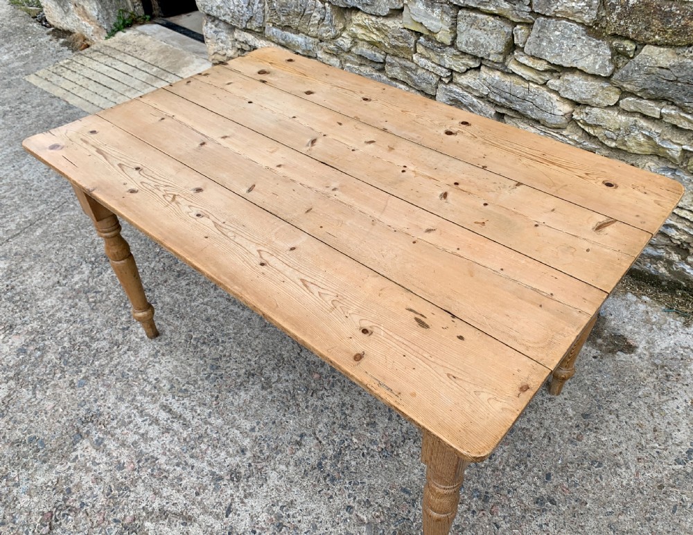 Victorian Pine Farmhouse Table View VII