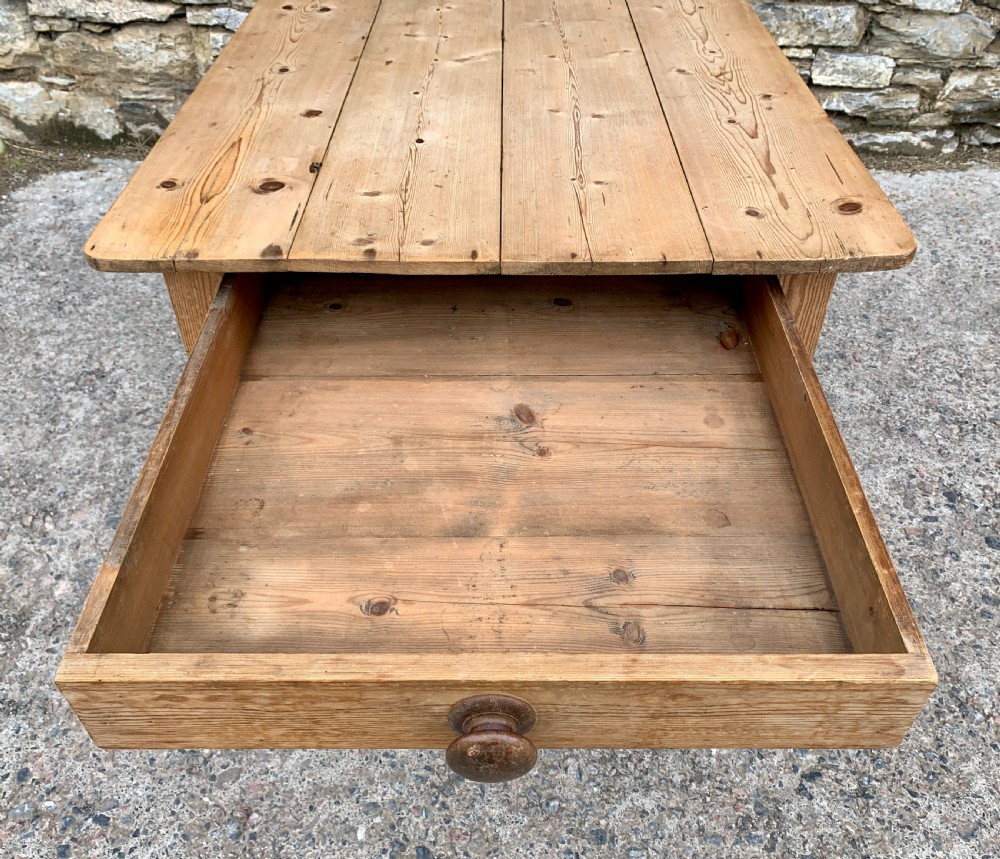 Victorian Pine Farmhouse Table View IX
