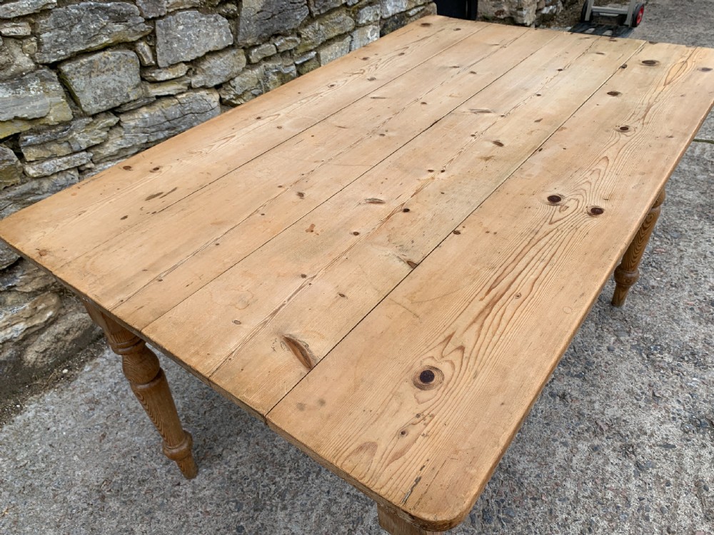Victorian Pine Farmhouse Table View XI