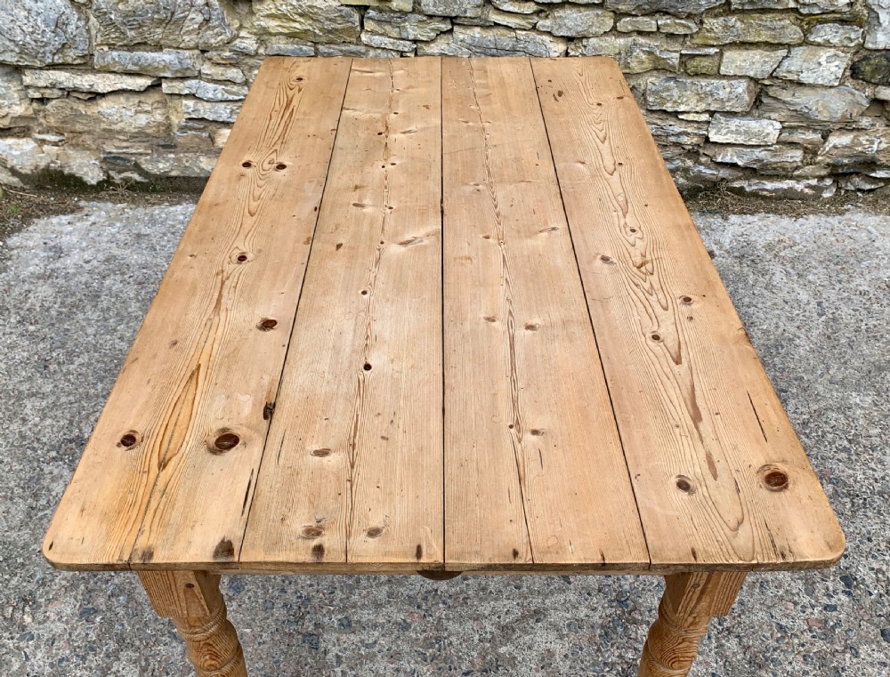 Victorian Pine Farmhouse Table View XIII