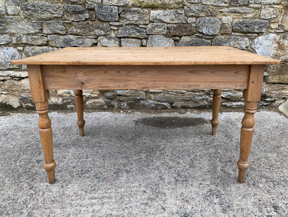 Victorian Pine Farmhouse Table View XIV