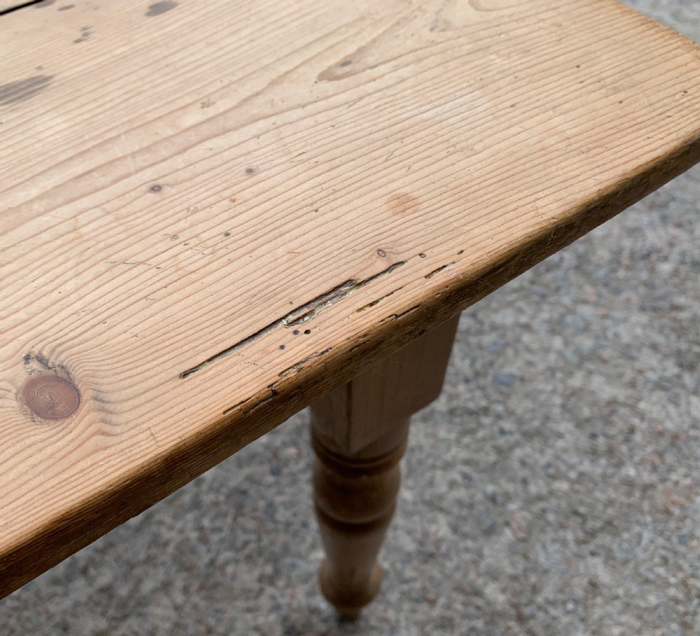 Victorian Pine Farmhouse Table View XV