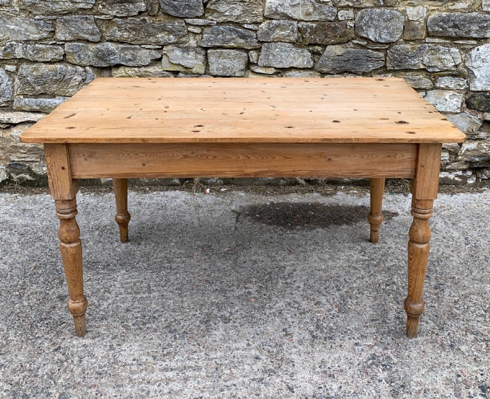 Victorian Pine Farmhouse Table View XVI