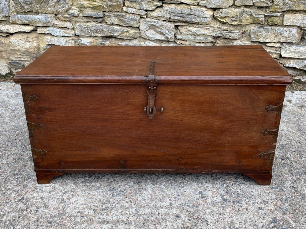 Large Antique Anglo Indian Trunk