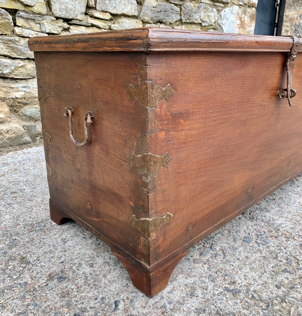 Large Antique Anglo Indian Trunk View III