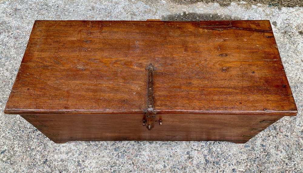 Large Antique Anglo Indian Trunk View VI