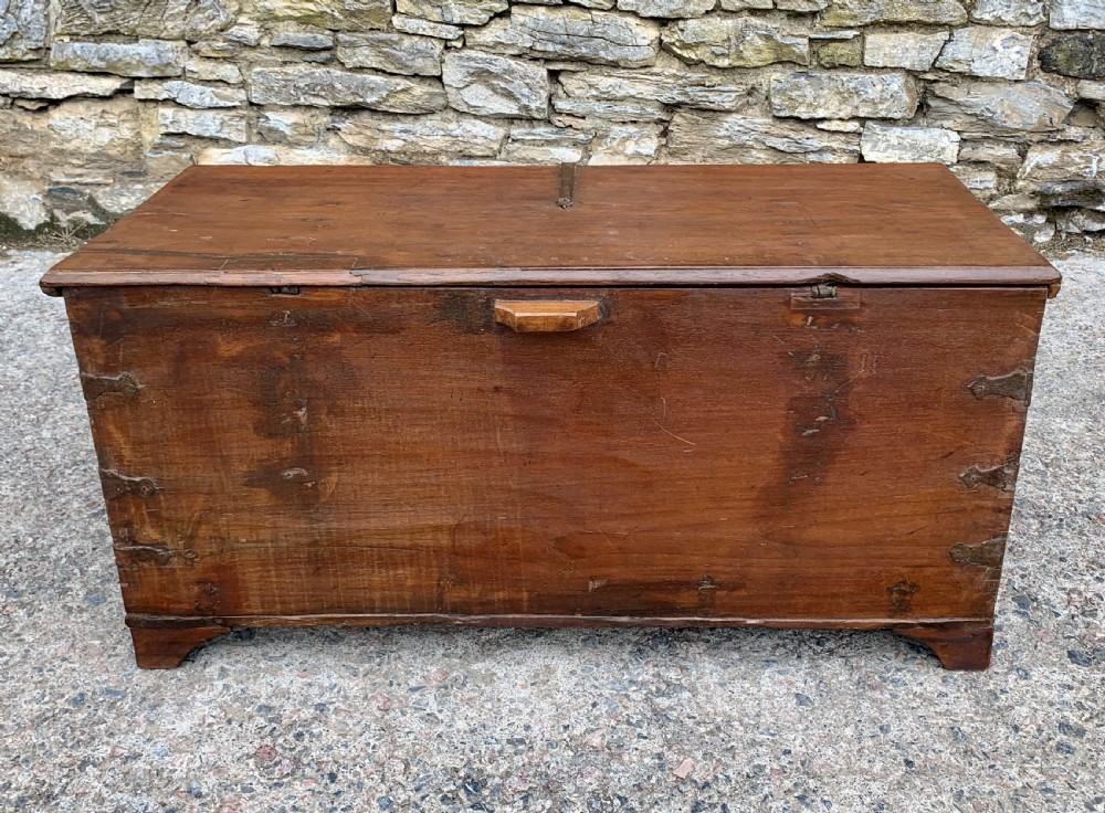 Large Antique Anglo Indian Trunk View X