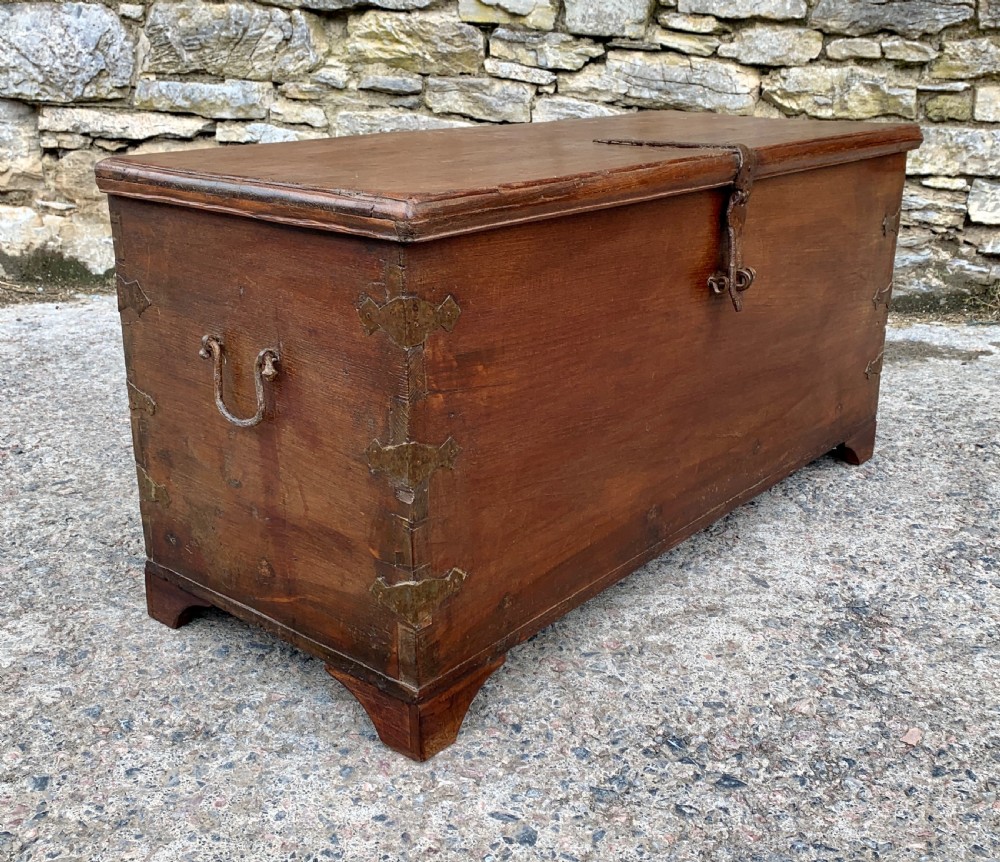 Large Antique Anglo Indian Trunk View XVI