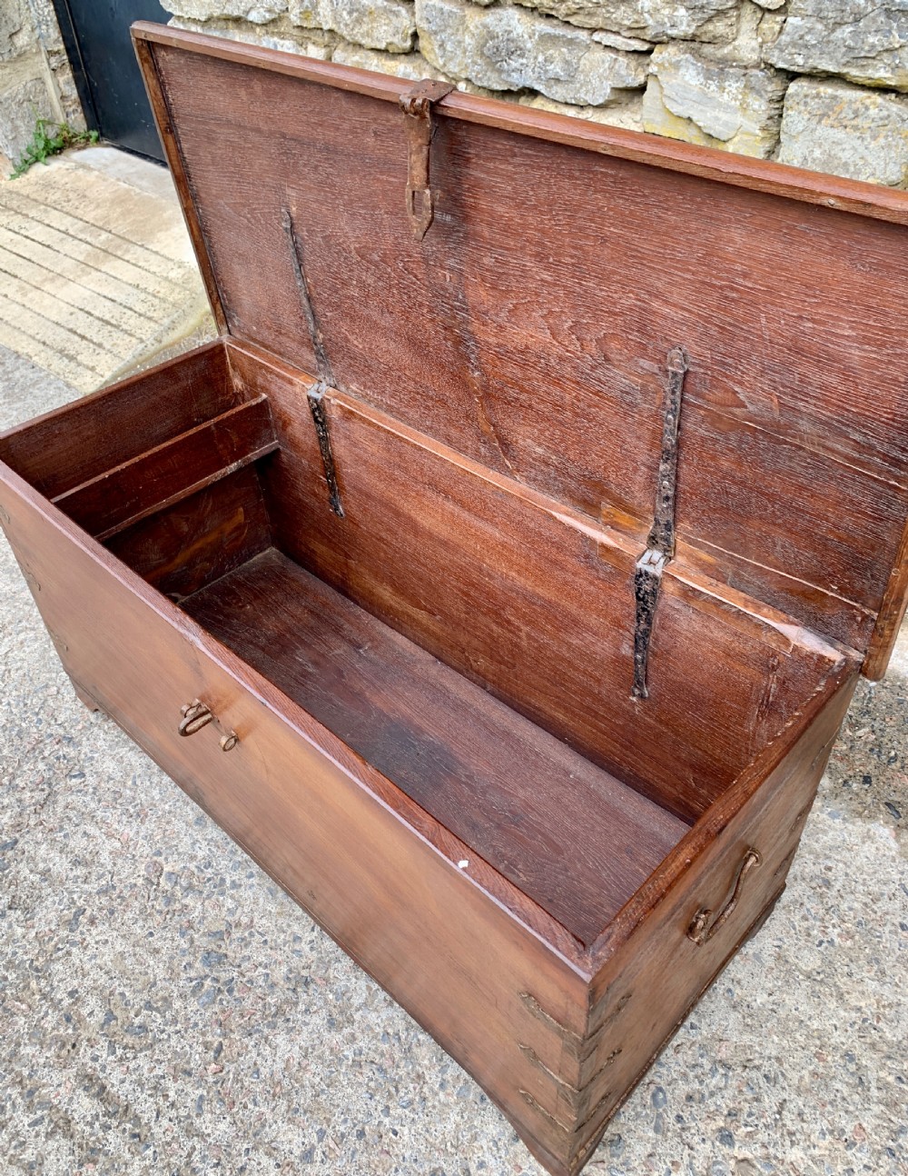 Large Antique Anglo Indian Trunk View XVIII