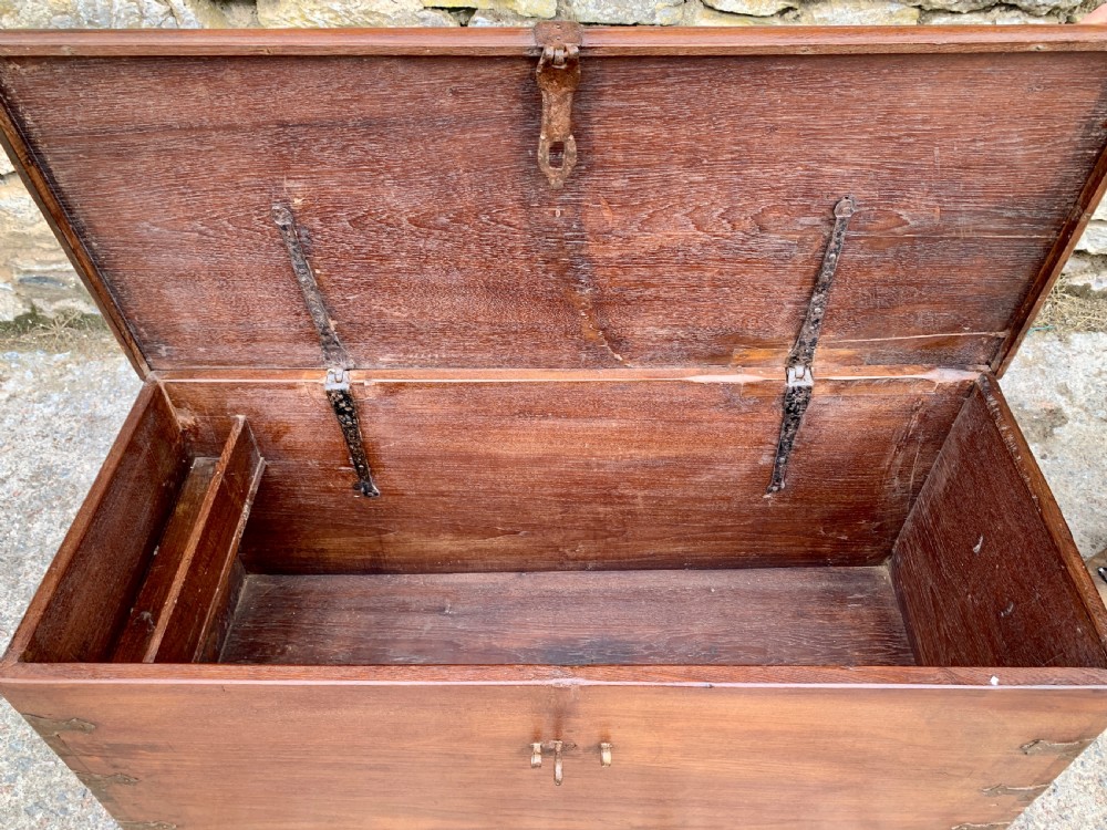 Large Antique Anglo Indian Trunk View XXV