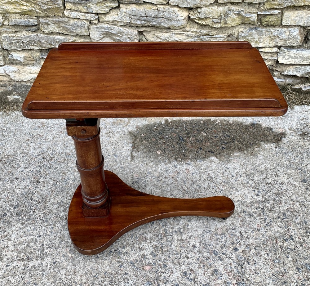 Victorian Mahogany Adjustable Reading Table View II