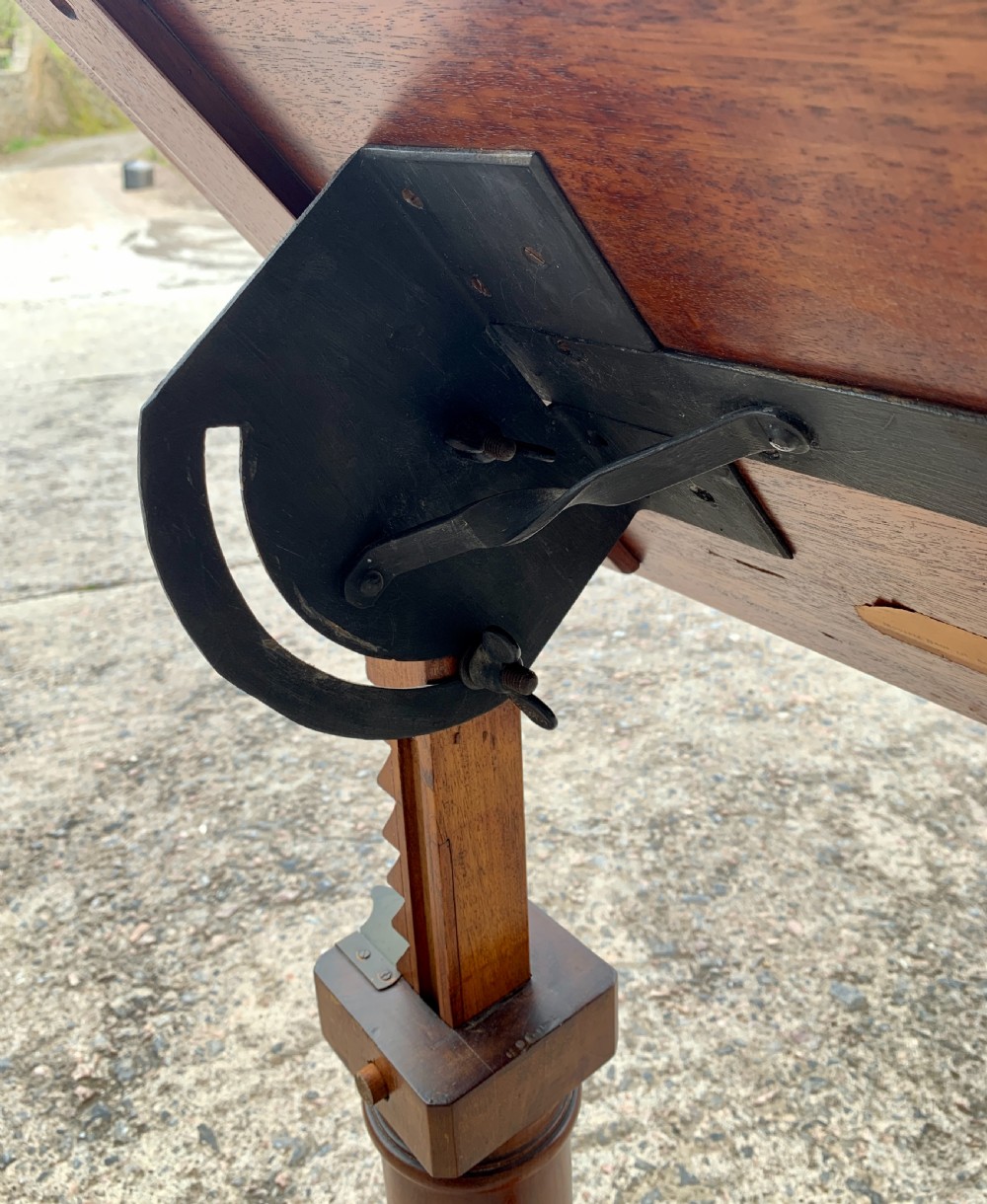 Victorian Mahogany Adjustable Reading Table View V