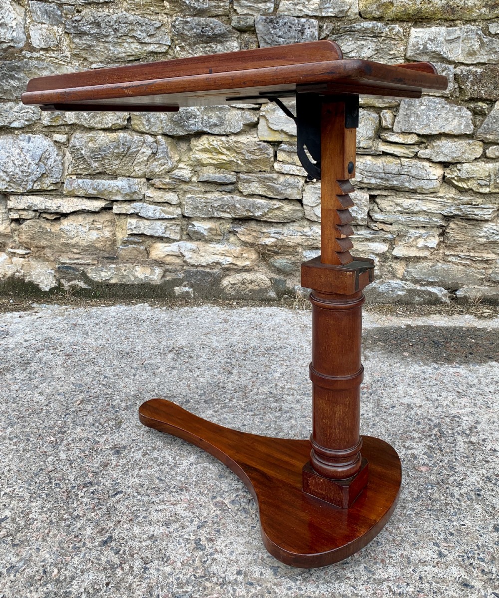 Victorian Mahogany Adjustable Reading Table View VI