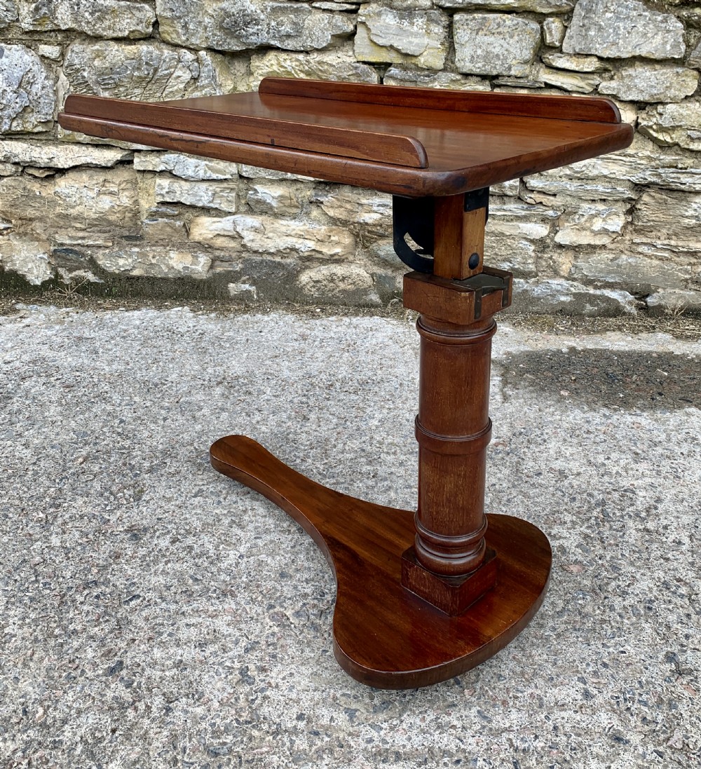 Victorian Mahogany Adjustable Reading Table View VIII
