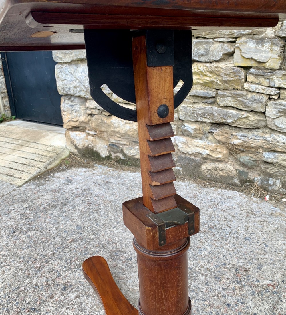 Victorian Mahogany Adjustable Reading Table View XII