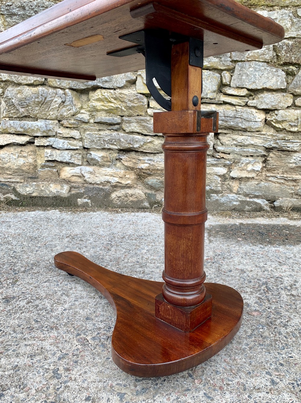 Victorian Mahogany Adjustable Reading Table View XV