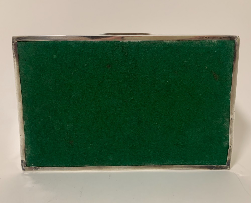 Antique Sterling Silver Cigarette Cigar Box View XII