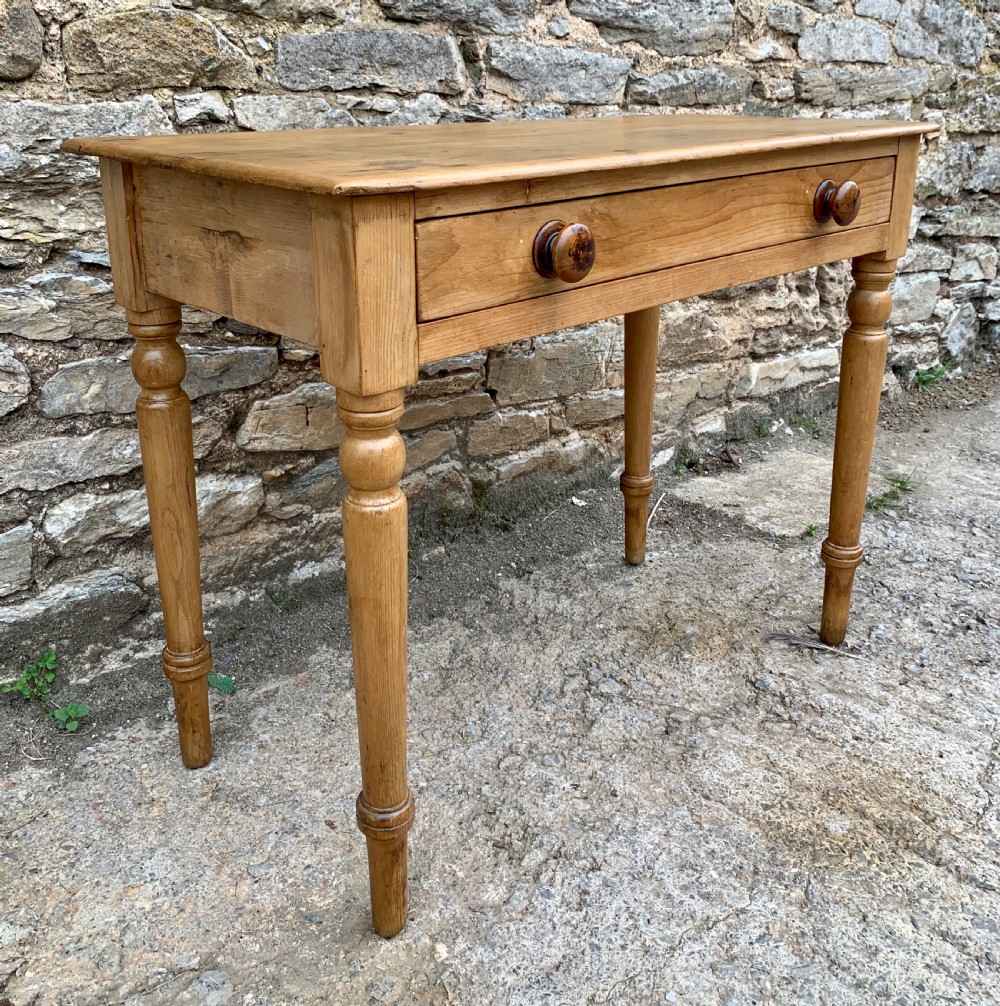 Antique Pine Side Table View V