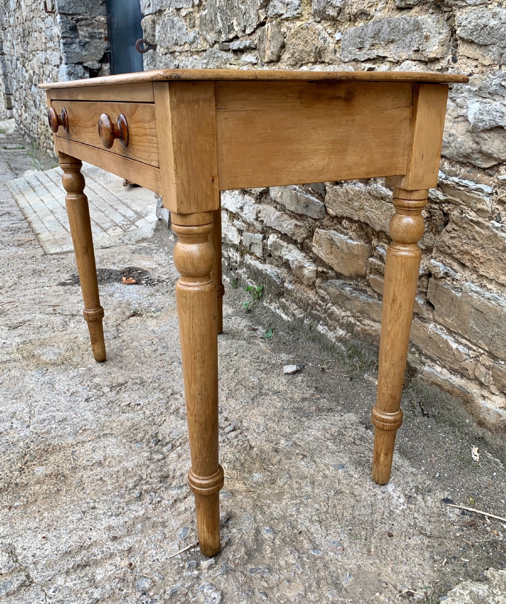 Antique Pine Side Table View VI
