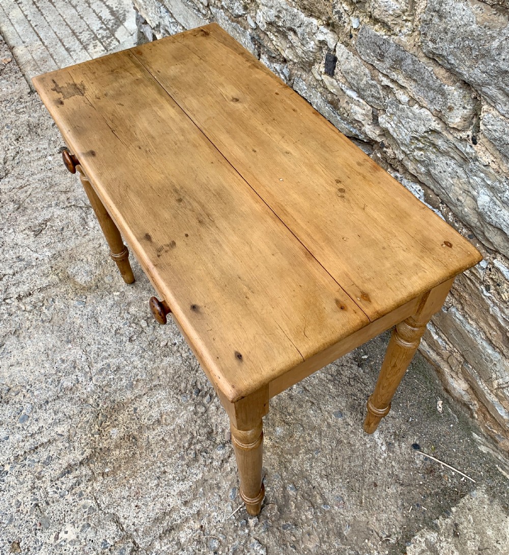 Antique Pine Side Table View VII