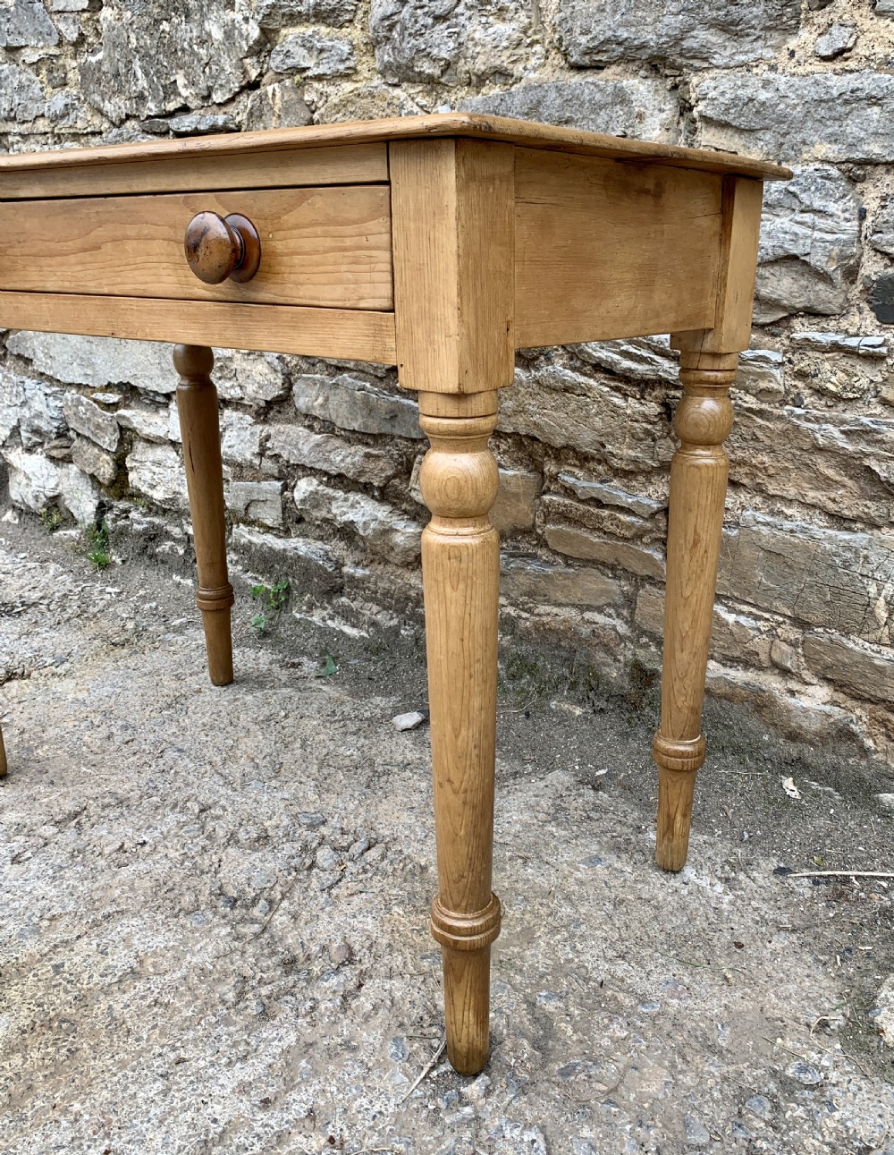 Antique Pine Side Table View VIII