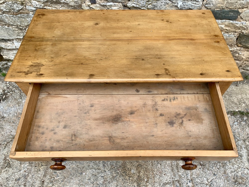 Antique Pine Side Table View X
