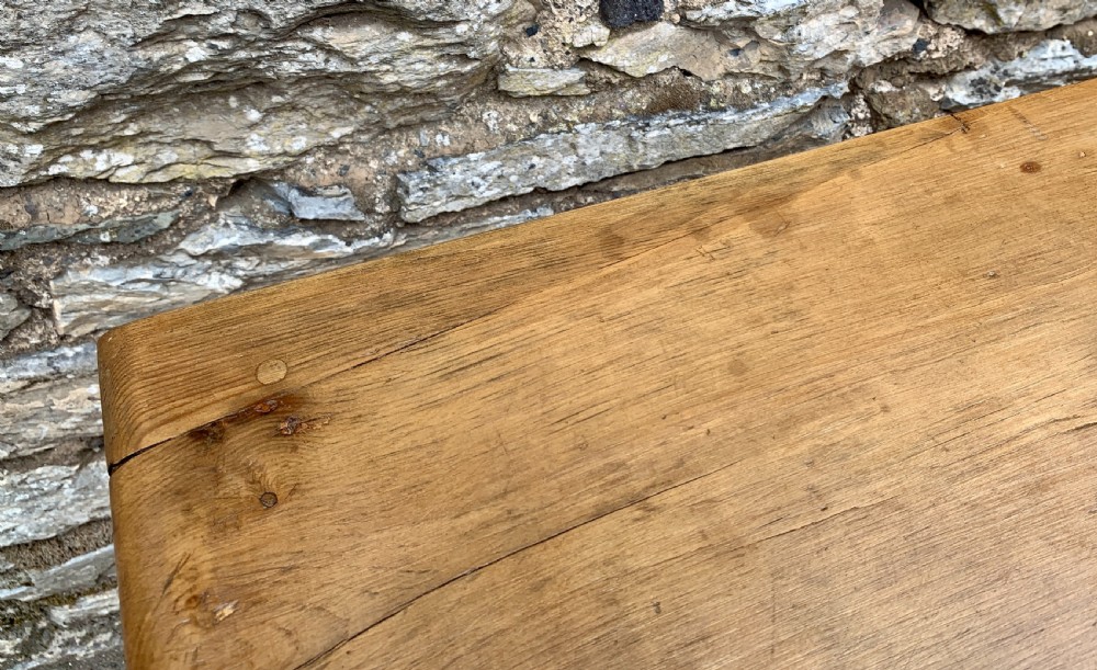 Antique Pine Side Table View XII