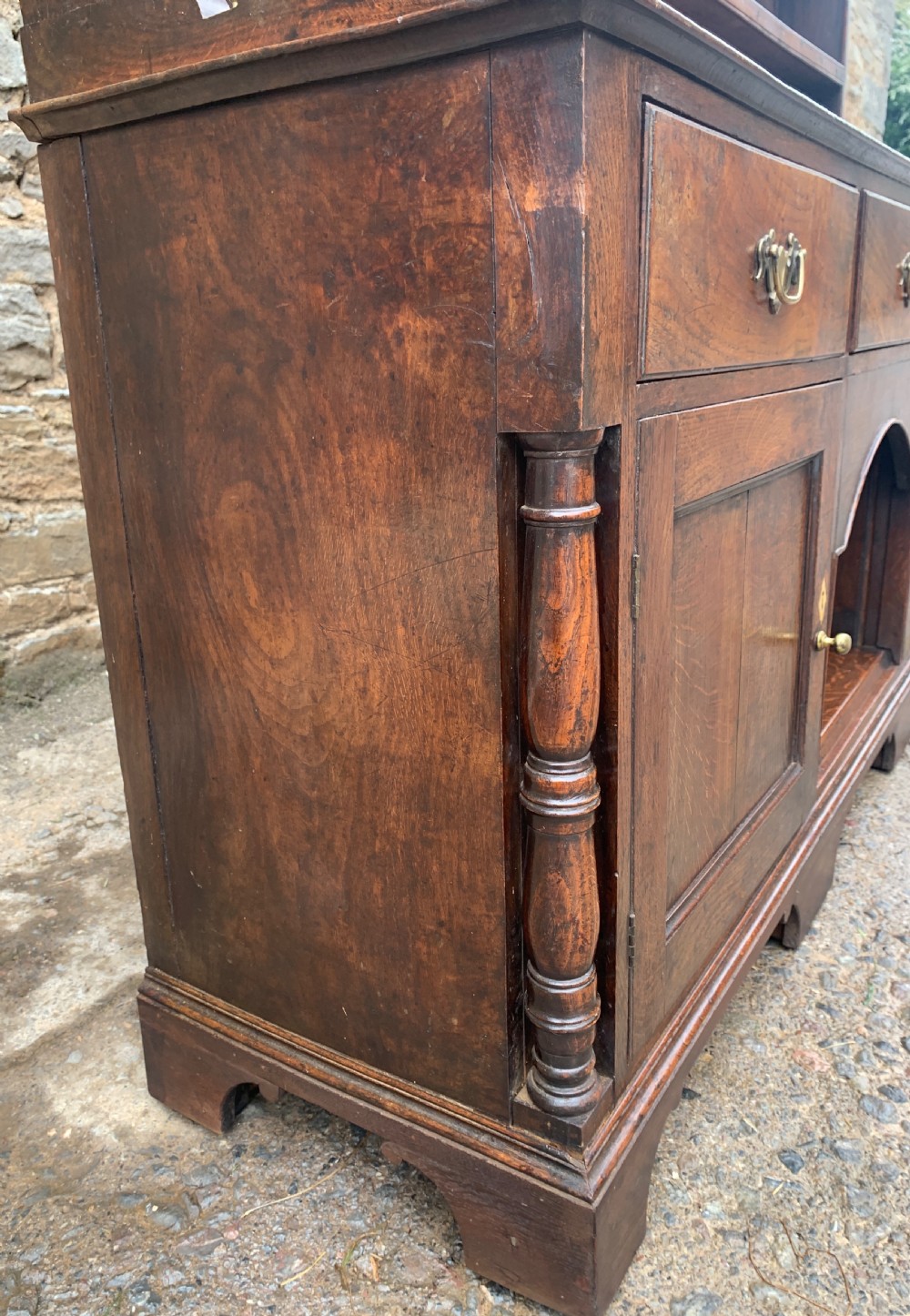 Georgian Oak Dog Kennel Dresser View V