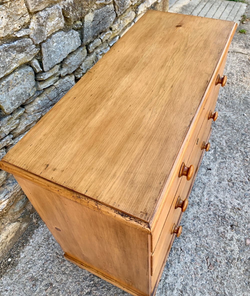 Victorian Stripped Pine Chest of Drawers View VIII