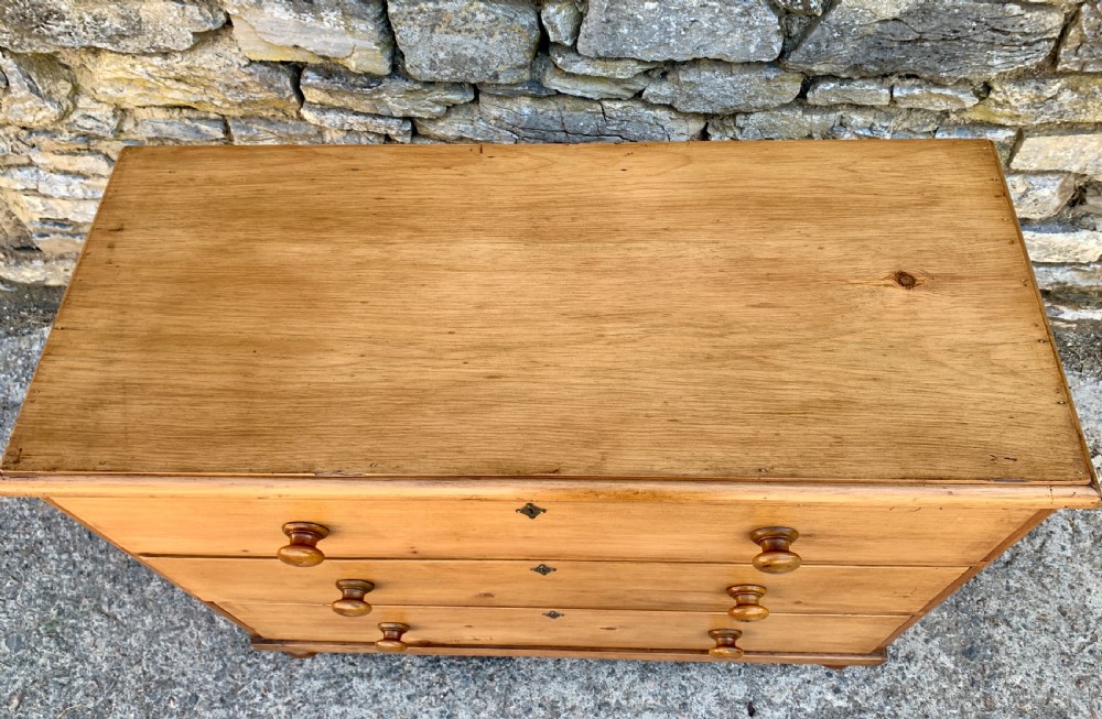Victorian Stripped Pine Chest of Drawers View XI