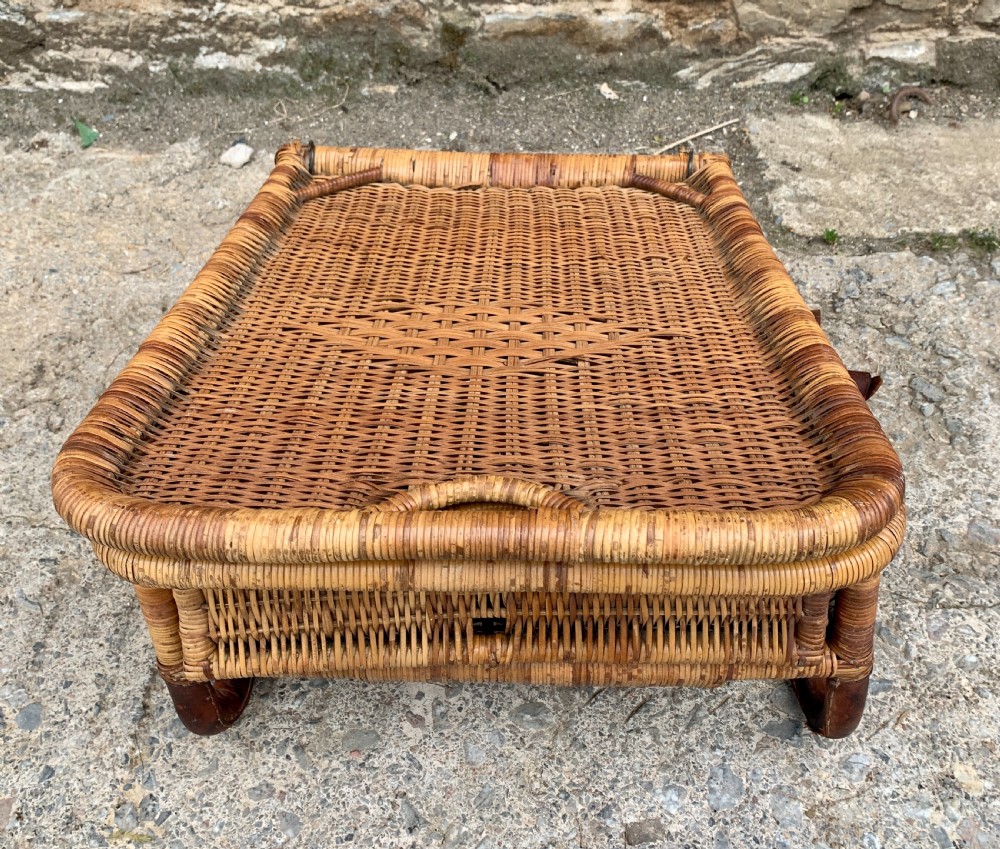 Antique Folding Cane Canoe Chair View XIX