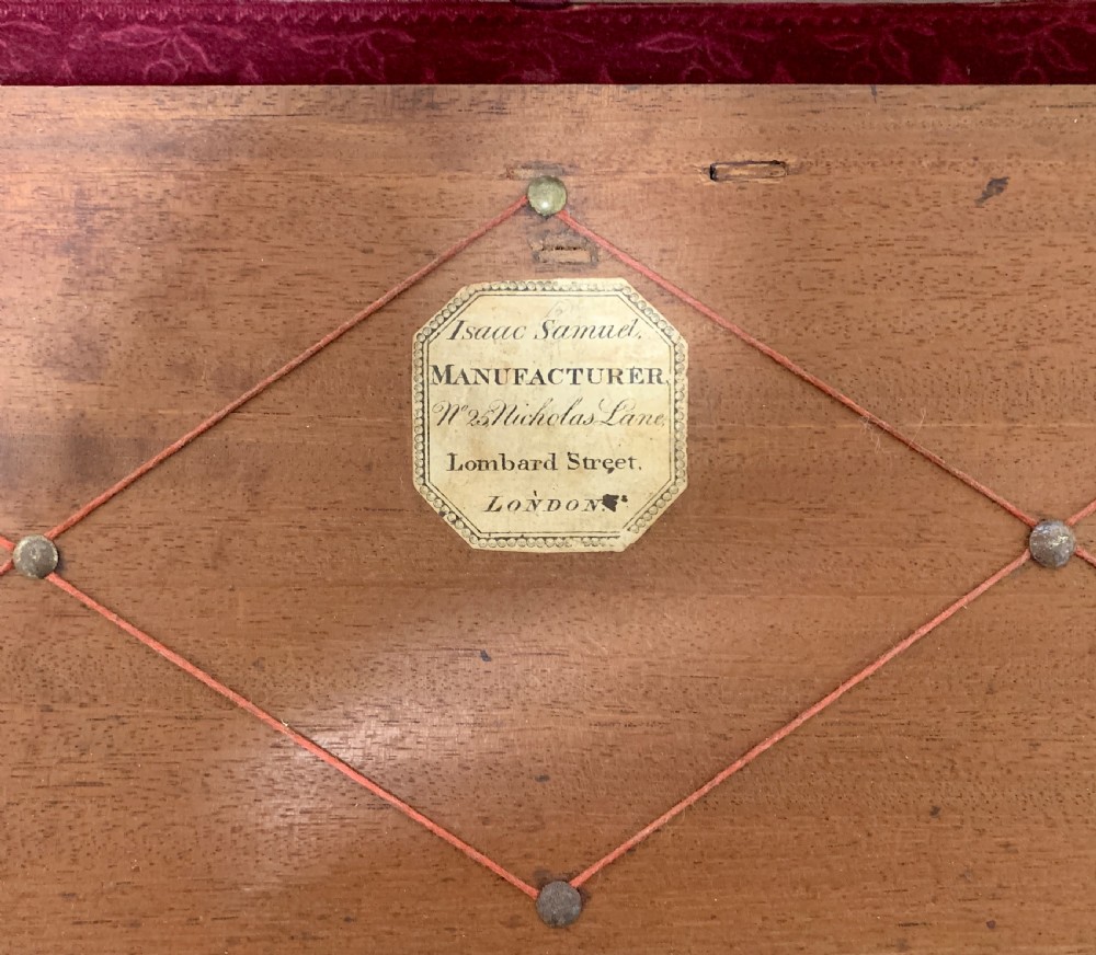 Antique Mahogany Campaign Writing Slope View XII