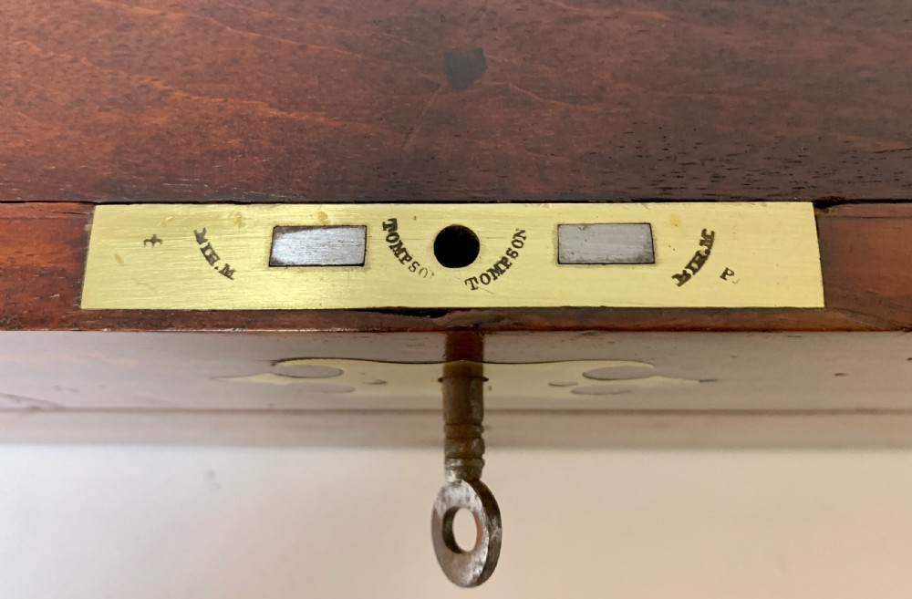 Antique Mahogany Campaign Writing Slope View XV