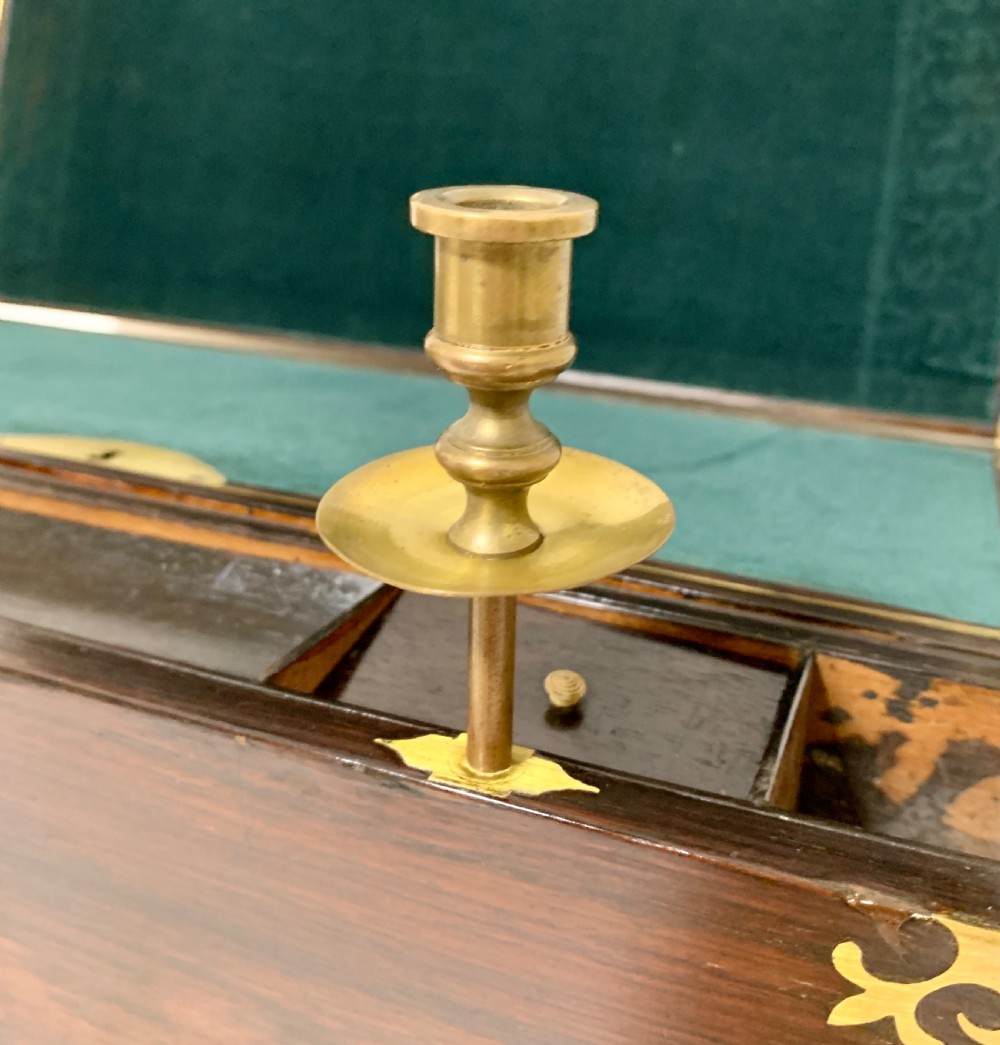 Antique Georgian Campaign Writing Slope View X