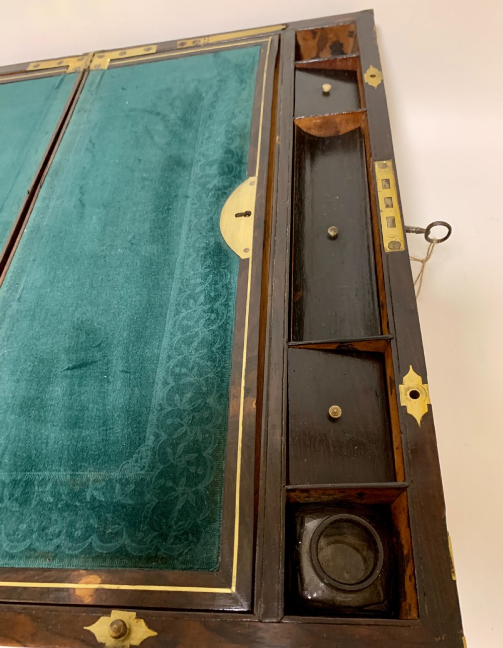 Antique Georgian Campaign Writing Slope View XIII