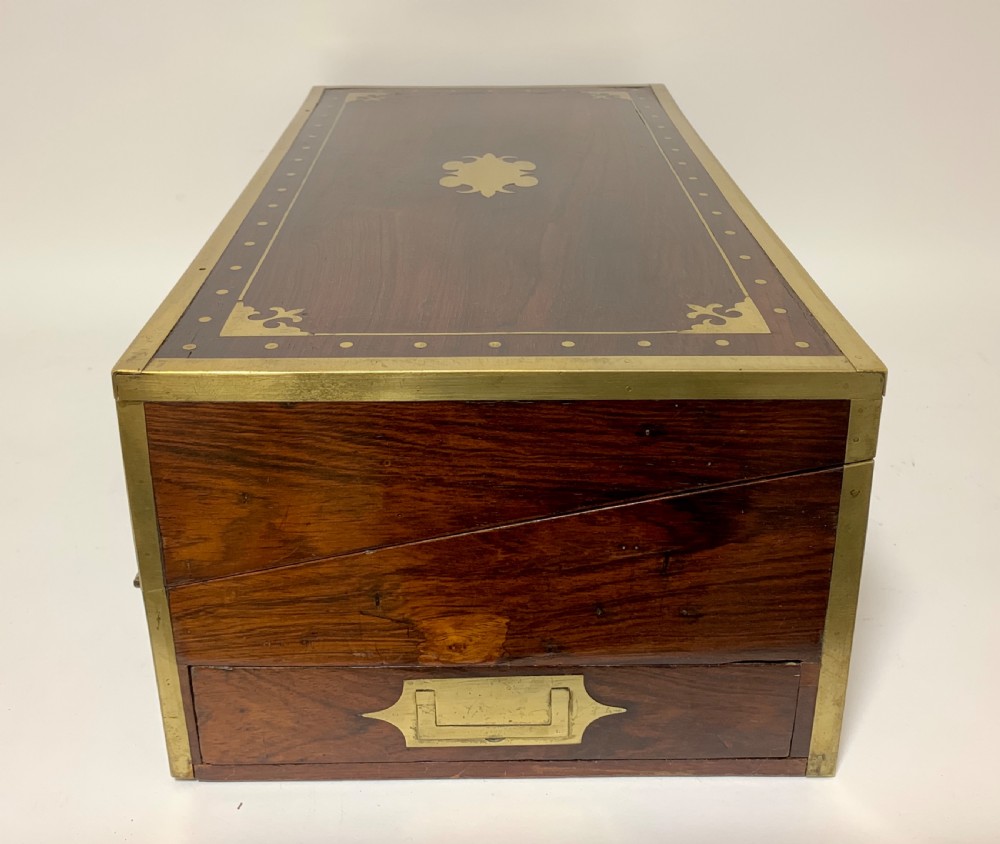 Antique Georgian Campaign Writing Slope View XVI