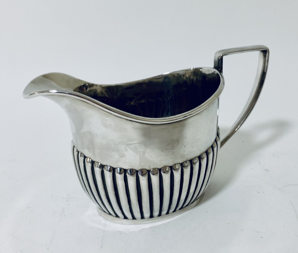 Antique Solid Sterling Silver Three Piece Tea Set Service View XXIII