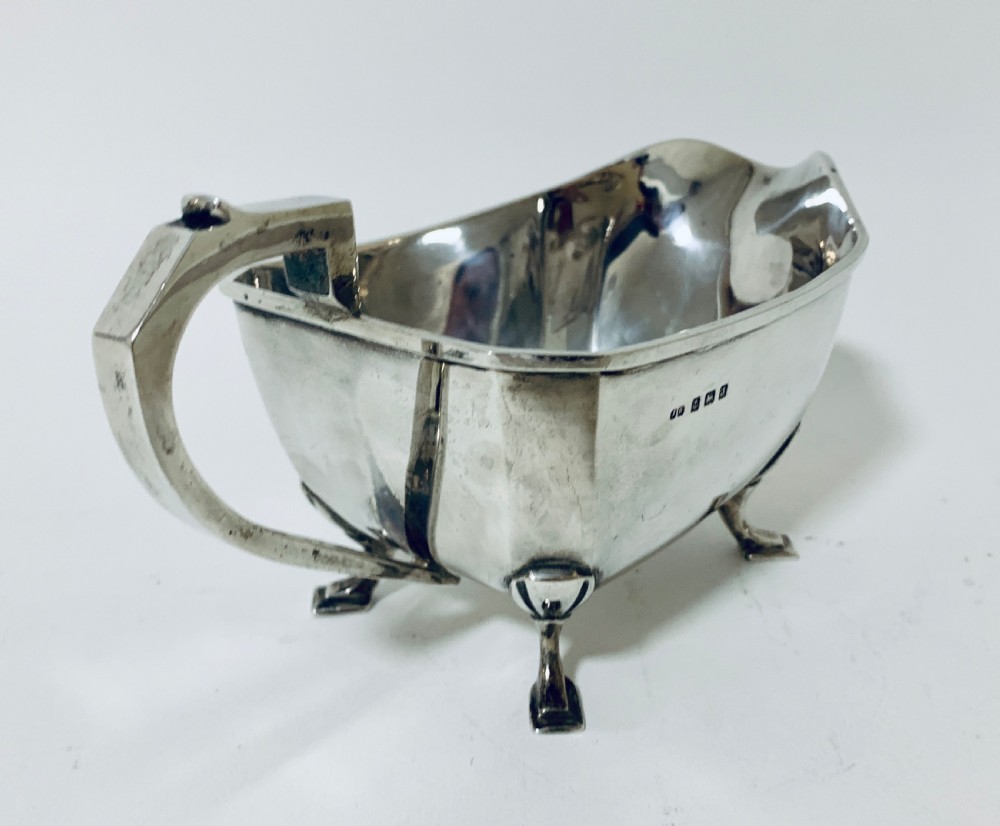 Antique Solid Sterling Silver Three Part Tea Service View XI