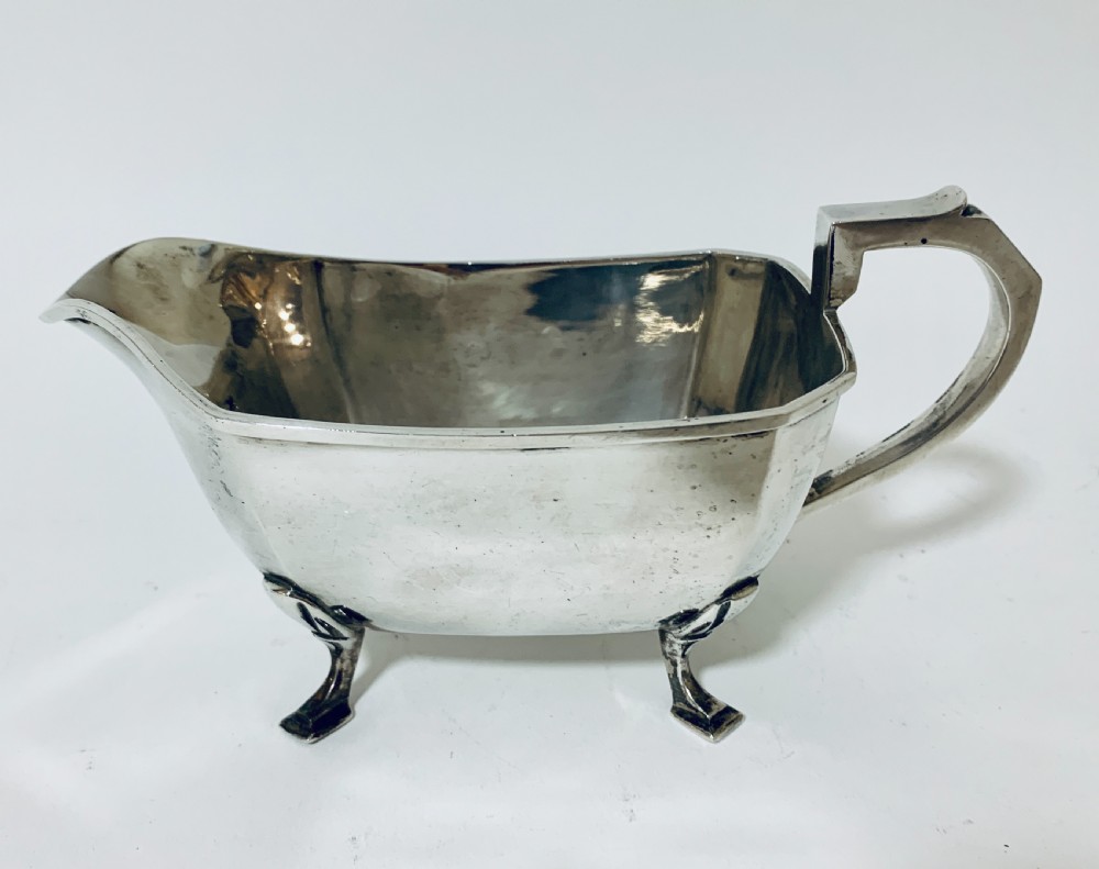 Antique Solid Sterling Silver Three Part Tea Service View XIII